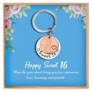 Deen Housekeeper Sweet 16 Birthday Gifts - 16th Birthday Gifts for Girls, Lucky 2008 Penny Key Chain for 16 Year Old Girl Gifts