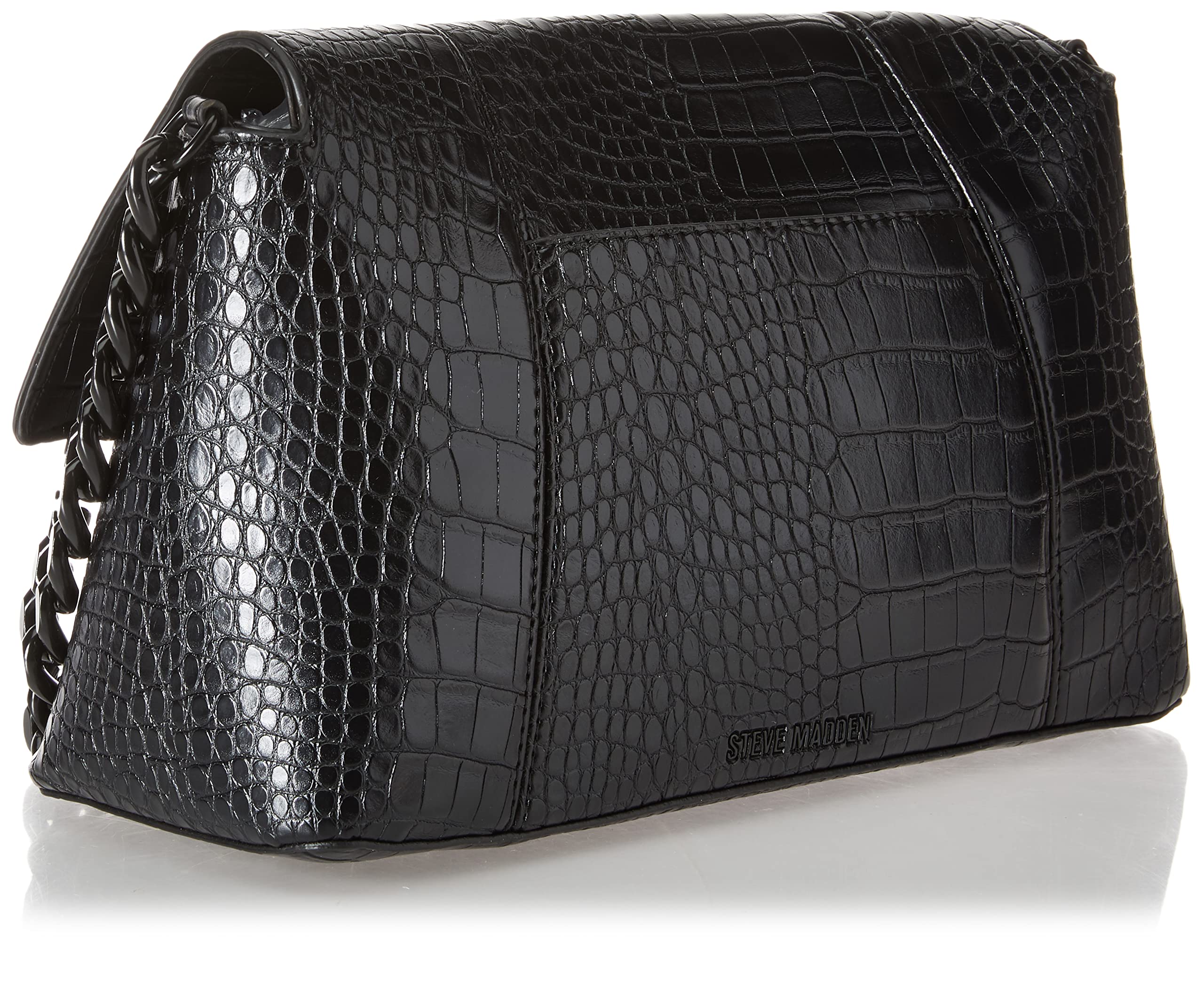 Steve Madden Alessa Croco Crossbody Bag, Black