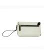 White Western Handmade Turnlock Wristlet - Hair On Leather Wallet for Women