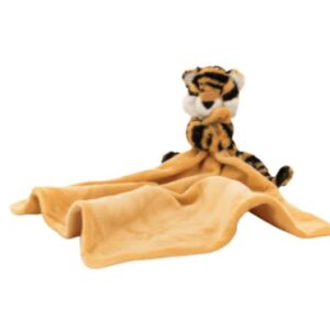 Jellycat Bashful Tiger Soother, 13.5 inches | Security Blanket and Lovey for Babies | Baby Gift