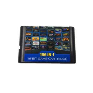 196 in 1 Multi Cartridge Games For Sega Genesis Mega Drive PAL NTSC Console