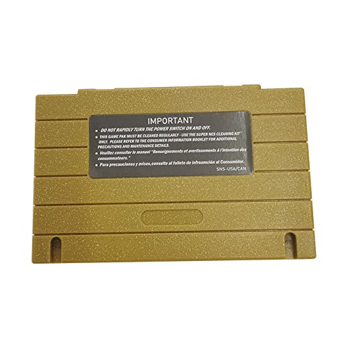 16 Bit English Language Battery Save Video Game Cartridge USA Version NTSC SNES Games For SNES Cartridge Gold