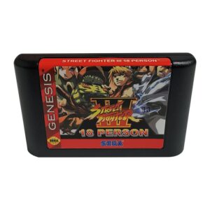 STREET FIGHTER III 18 PERSON-Game Cartridge - Electronic Games 16 BIT MD game Card For PAL And NTSC Version