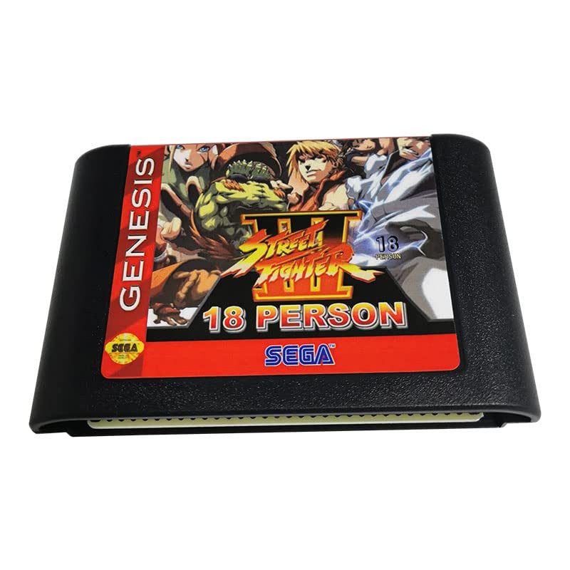 STREET FIGHTER III 18 PERSON-Game Cartridge - Electronic Games 16 BIT MD game Card For PAL And NTSC Version