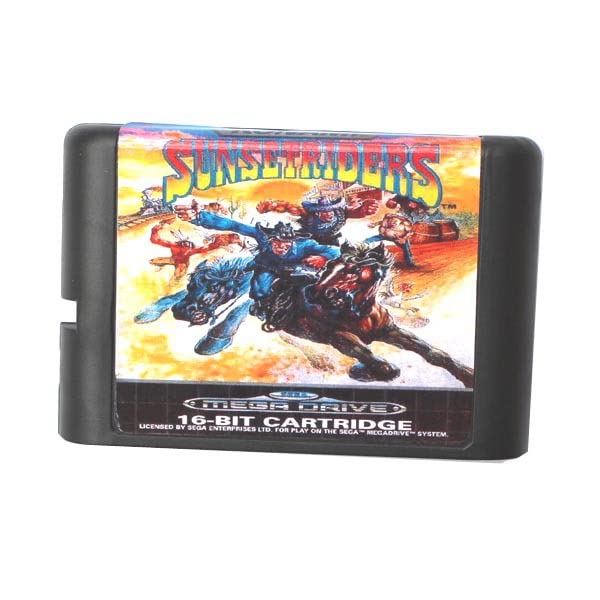 Sunset Riders (Sunsetriders) NTSC-USA 16 bit MD Game Card For Sega Mega Drive For Genesis