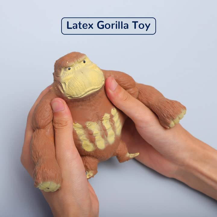 apaef Monkey Stretch Gorilla Figure Gorilla Latex Gorilla Soft Stretchy Gorilla Toy Stretchy Gorilla Action Figure for Kids Child Boys Girls