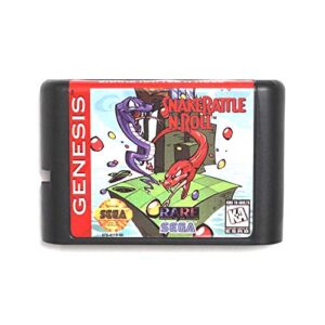 snake rattle 'n roll 16 bit md game card for sega mega drive for genesis