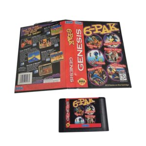 6-PAK-Electronic Games 16 BIT MD game Card For PAL And NTSC Version