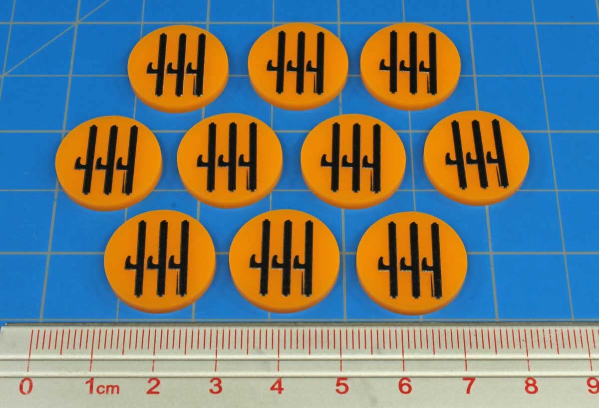 LITKO World War Two Miniature Wargames National Faction Token Game Pieces Compatible with Bolt Action (10) (Italy Regia Aeronautica)