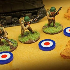 LITKO World War Two Miniature Wargames National Faction Token Game Pieces Compatible with Bolt Action (10) (United Kingdom RAF)