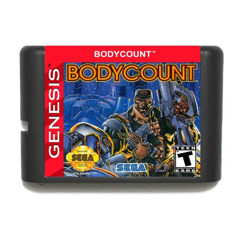 Body Count NTSC-USA 16 bit MD Game Card For Sega Mega Drive For Genesis