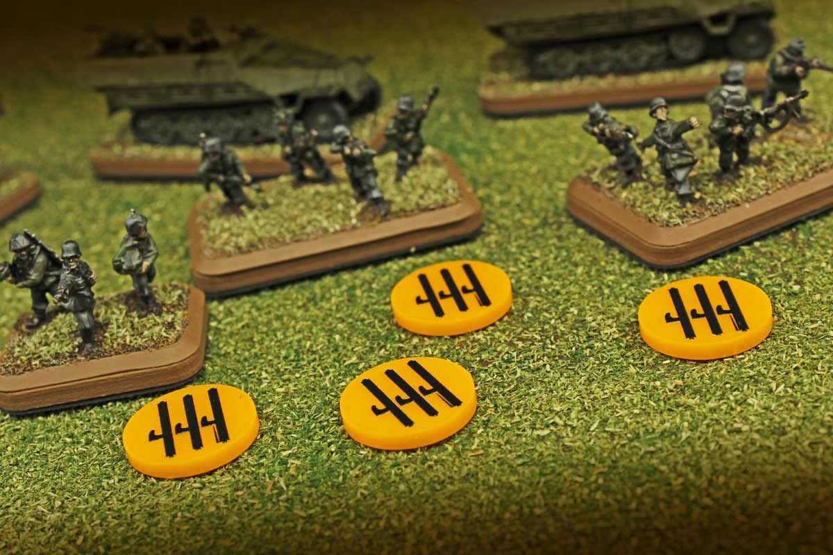 LITKO World War Two Miniature Wargames National Faction Token Game Pieces Compatible with Bolt Action (10) (Italy Regia Aeronautica)