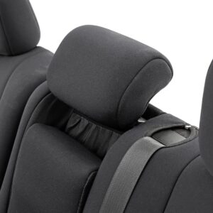 Rough Country Neoprene Seat Covers for 2011-2022 Jeep Grand Cherokee - 91046,Black, Front | Rear