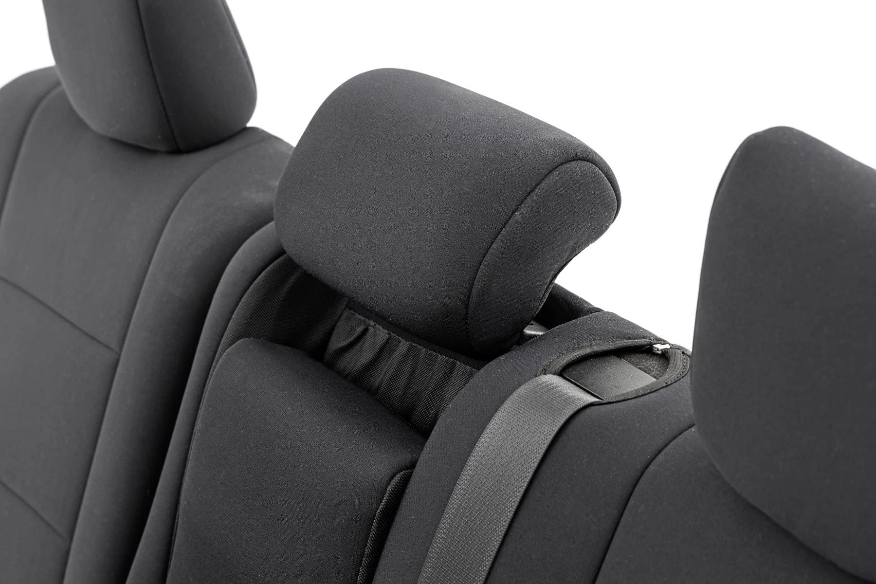 Rough Country Neoprene Seat Covers for 2011-2022 Jeep Grand Cherokee - 91046,Black, Front | Rear