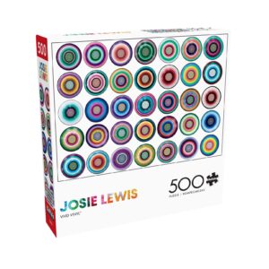 Buffalo Games - Josie Lewis - Vivid Vinyl - 500 Piece Jigsaw Puzzle for Adults Challenging Puzzle Perfect for Game Nights - Finished Puzzle Size is 21.25 x 15.00