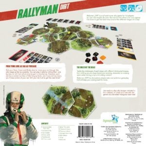 Synapses Games | Rallyman: DIRT | Strategy Board Game | Race Cars with Dice | 1 to 6 Players | 60 Minutes | Ages 10+