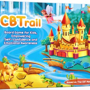 CBTrail Therapy Game for Kids - CBT Emotional Game to Develop Social Skills and Emotional Intelligence - Recovery Board Game for Counselors, Anger, Occupational and Group Therapy, ADHD, and Autism