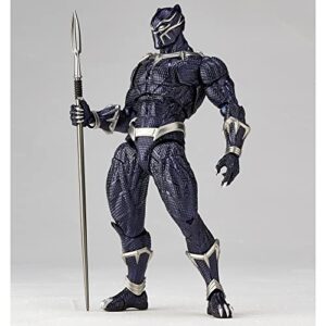 Kaiyodo Figurecomplex Amazing Yamaguchi Black Panther, Approx. 6.7 inches (170 mm), ABS & PVC Painted Action Figure, Revoltech