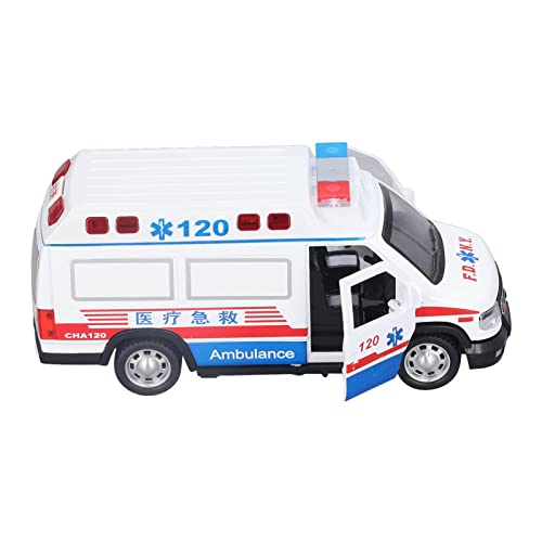 PENO Emergency Vehicle Model, Interesting Pull Back Function, Alloy Ambulance Model, Long Service Life for More Than 3 Years.