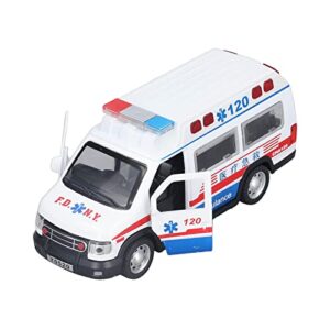 PENO Emergency Vehicle Model, Interesting Pull Back Function, Alloy Ambulance Model, Long Service Life for More Than 3 Years.