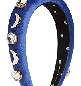 Lele Sadoughi Women's Crystal Moon Alice Headband, Cosmos, Blue, One Size