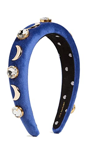 Lele Sadoughi Women's Crystal Moon Alice Headband, Cosmos, Blue, One Size