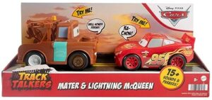 disney / pixar cars track talkers mater & lightning mcqueen vehicle 2-pack