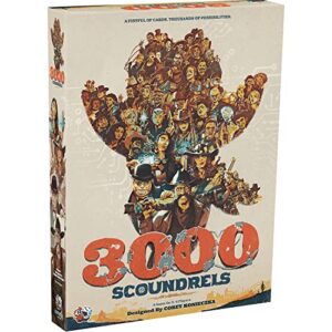 3000 Scoundrels Board Game | Strategy Game | Fun Family Game for Game Night with Adults and Kids | Ages 12+ | 2-4 Players | Average Playtime 60-90 Minutes | Made by Unexpected Games, Multicolor