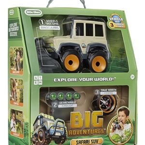 Little Tikes Big Adventures Binocular Searching Safari SUV STEM Toy Vehicle with Binoculars, Flashlight, and Compass for Girls, Boys, Kids Ages 3+