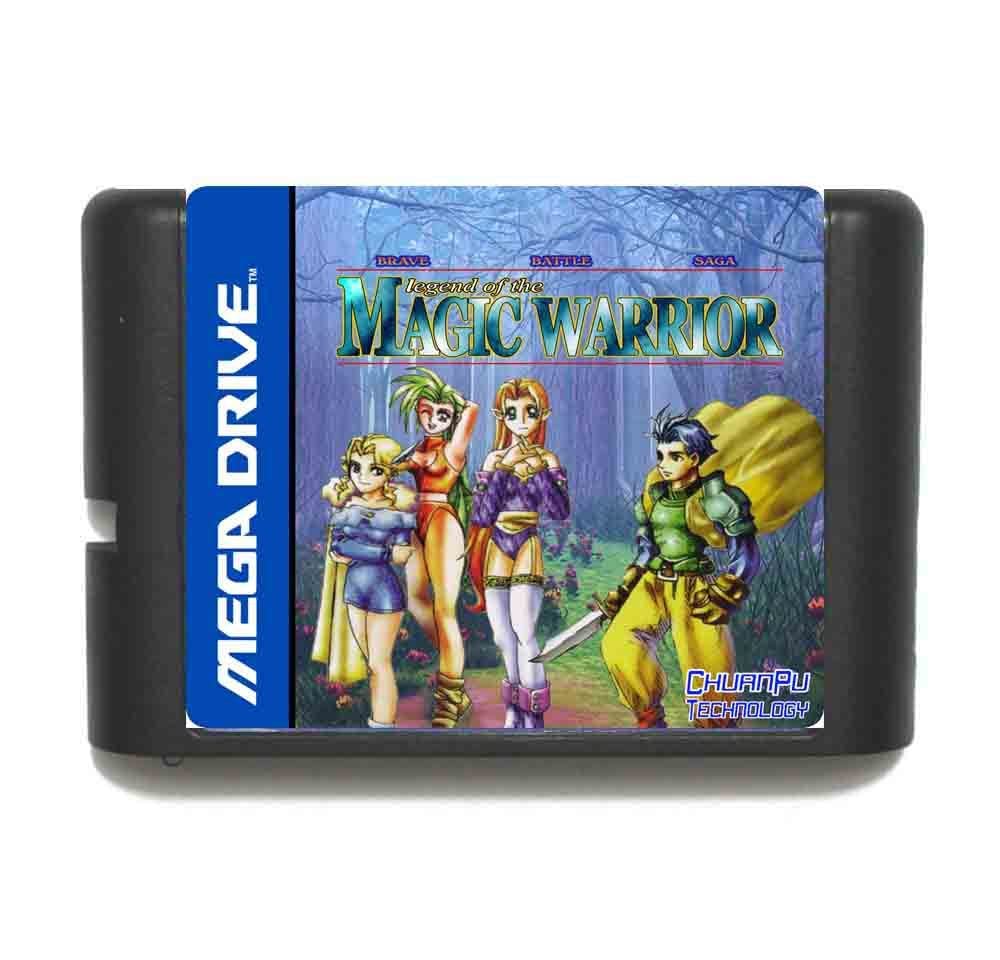 Brave Battle Saga Legend of the Magic Warrior 16 bit MD Game Card For Sega Mega Drive For Genesis-NTSC-U