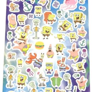 United Pacific Designs 712405SB: Sponge Bob 4 Sheet Sticker Pad, 200+ Stickers