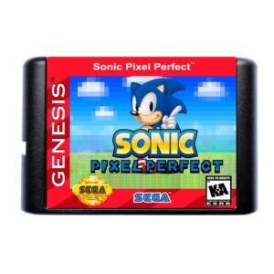 sonic pixel perfect 16 bit md game card for sega mega drive for genesis