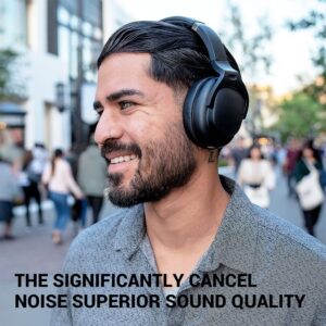 Active Noise Reduction Headset, Wireless Bluetooth 5.0 Headset, Headset with Microphone, 30 Hour Playback time, subwoofer Headset