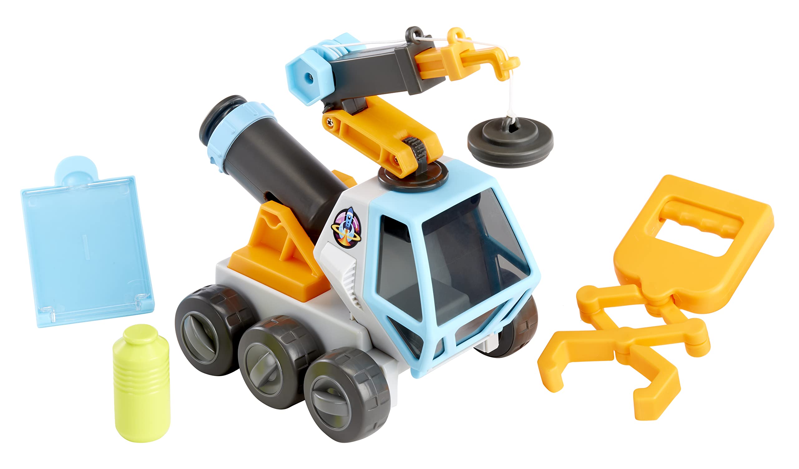 Little Tikes Big Adventures Moon Microscope Space Rover STEM Toy Vehicle with Microscope, Magnetic Crane, Extending Grabber for Girls, Boys, Kids Ages 3+