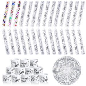 Color Your Own Faith Slap Bracelets Jesus Bracelets for Easter Kids Christian Religious Craft Blank Slap Bands with Religious Sayings for Sunday School Crafts Coloring DIY Gifts, 3 Styles(72 Pcs)