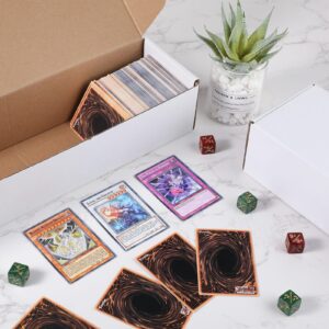 Yexiya 6 Pcs 800-Count Storage Box Card Holders for Trading Cards Sports Card Collector Box Trading Card Organizer for Trading Gaming Sports Cards Collecting