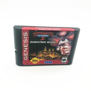 Streets Of Rage 1 2 3 & Hacked NTSC 16 bit MD Game Card For Sega Mega Drive For SEGA Genesis-Robotnik Wars