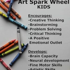 Art Spark Wheel for Kids | Interactive Art Activity to Inspire Creativity | Educational Drawing & Painting Toy | Ages 5+ | Fun Arts & Crafts for Classroom | Perfect for Teachers, Parents, & Artists