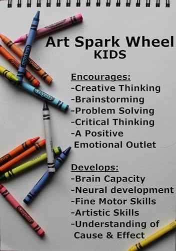 Art Spark Wheel for Kids | Interactive Art Activity to Inspire Creativity | Educational Drawing & Painting Toy | Ages 5+ | Fun Arts & Crafts for Classroom | Perfect for Teachers, Parents, & Artists