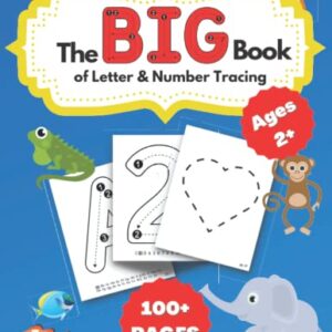 Big Letter Tracing for Toddlers 2-4 years: Letter Tracing for Preschoolers, Large Sized Letters, Numbers and Shapes, Have fun while learning to write and Improve big skill tracing