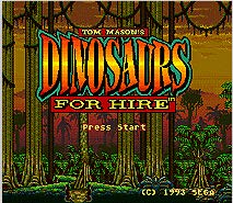 Dinosaurs For Hire 16 bit MD Game Card For Sega Mega Drive For Genesis-PAL-E