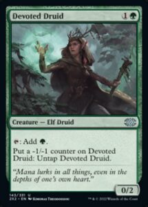 magic: the gathering - devoted druid (143) - double masters 2022