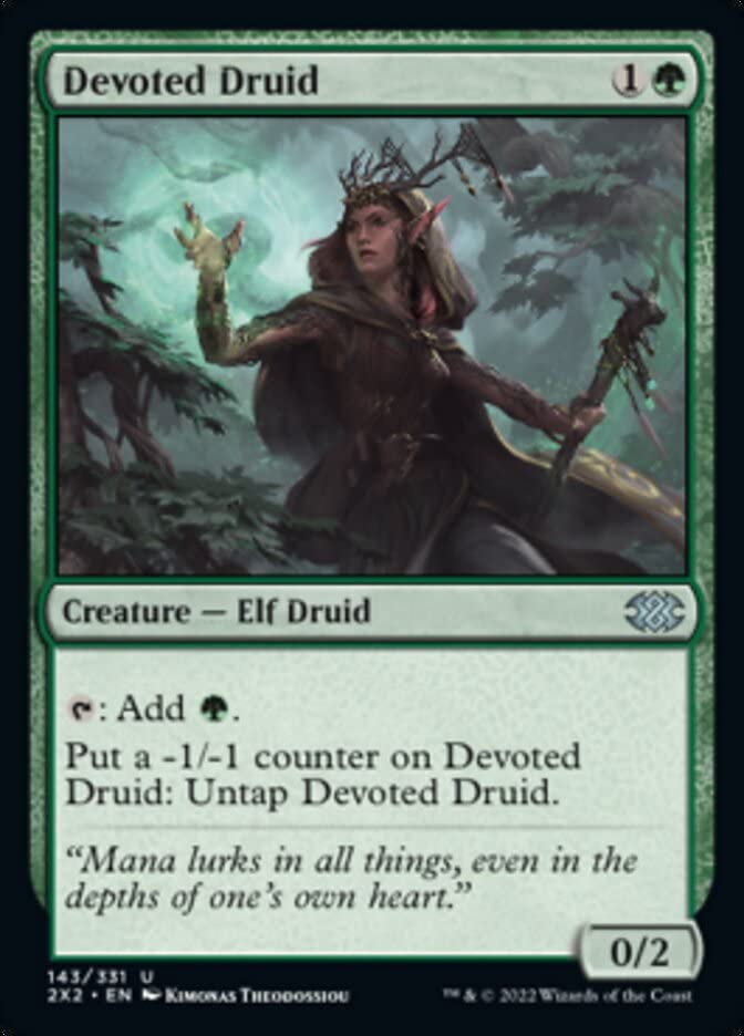 Magic: the Gathering - Devoted Druid (143) - Double Masters 2022