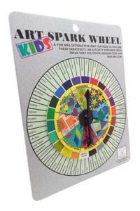 art spark wheel for kids | interactive art activity to inspire creativity | educational drawing & painting toy | ages 5+ | fun arts & crafts for classroom | perfect for teachers, parents, & artists