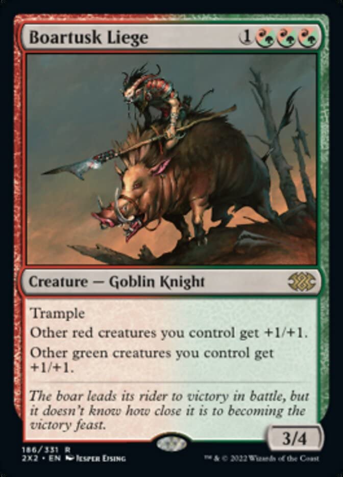 Magic: the Gathering - Boartusk Liege (186) - Double Masters 2022