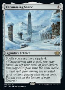 magic: the gathering - thrumming stone (315) - foil - double masters 2022