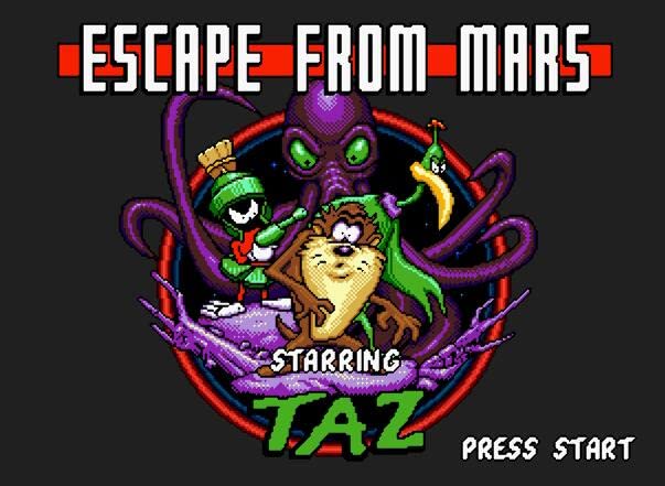 Taz in Escape from Mars 16 bit MD Game Card For Sega Mega Drive For Genesis-EURO-SHELL