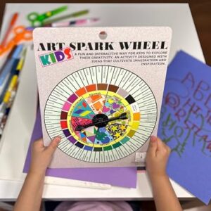 Art Spark Wheel for Kids | Interactive Art Activity to Inspire Creativity | Educational Drawing & Painting Toy | Ages 5+ | Fun Arts & Crafts for Classroom | Perfect for Teachers, Parents, & Artists