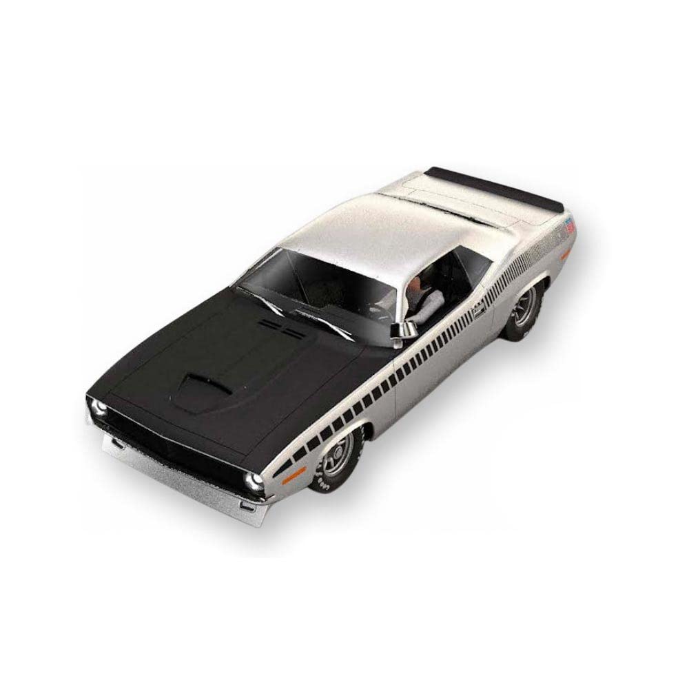 SCX U10432X300 Plymouth Trans Am AAR CUDA 1970, #30 1:32 Slot Car (Silver)