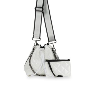 Haute Shore - Lindsey Blanc Puffer Bucket Bag, White Quilted